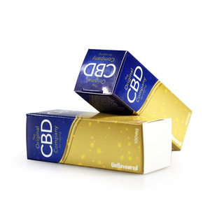 CBD  oil bottle cosmetic Cardboard 300g glossy paper box